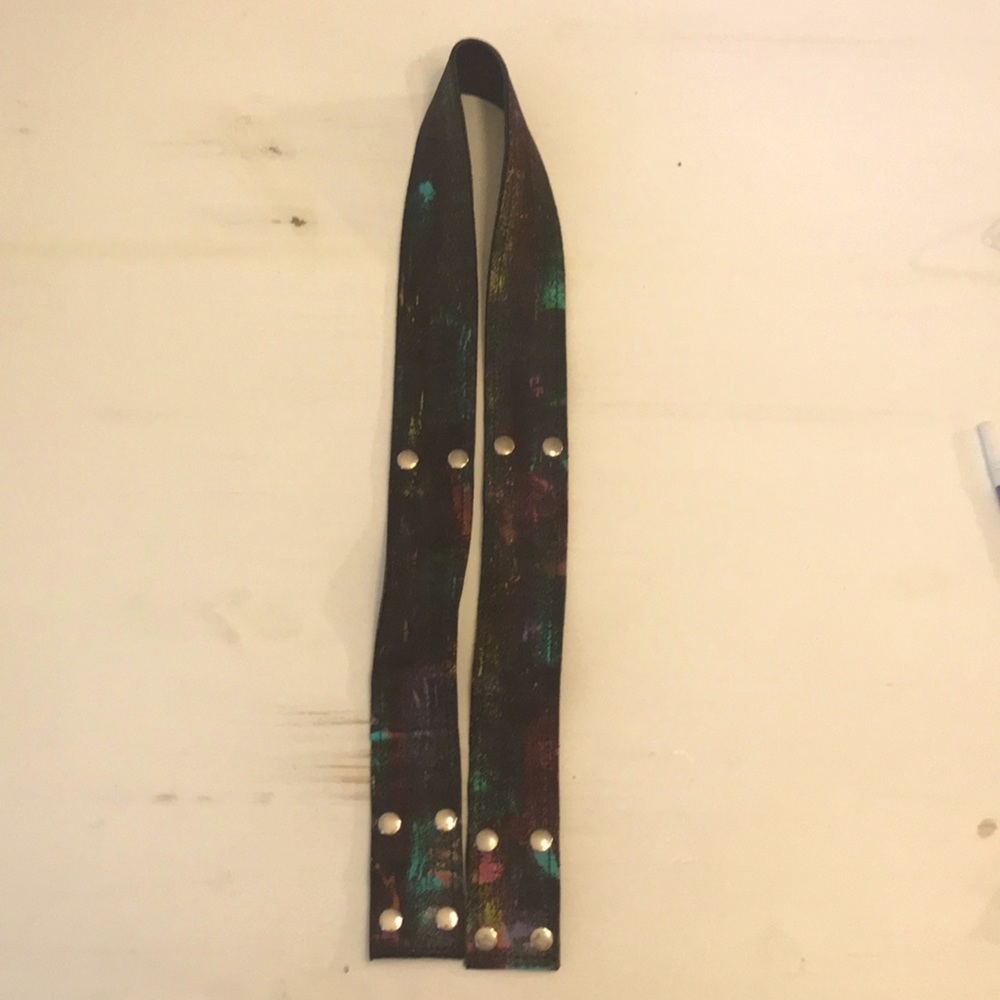Katie Kalsi Hand Painted Messenger Bag Strap.